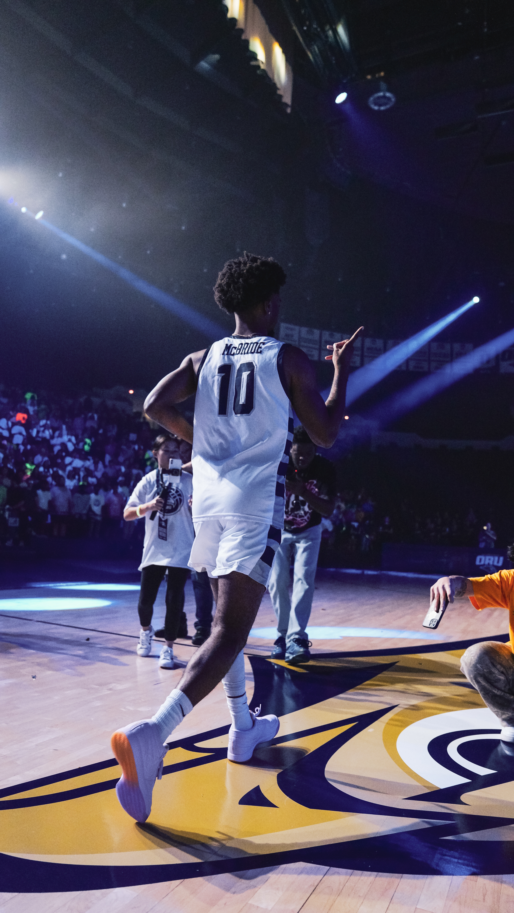Issac McBride - #10 on court at ORU